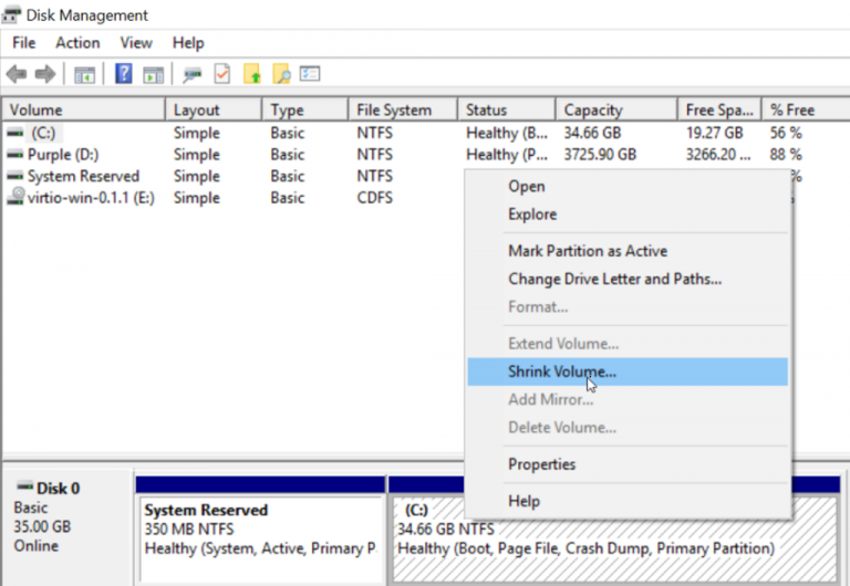Reduce (Shrink) raw image (.img) size of a Windows Virtual Machine